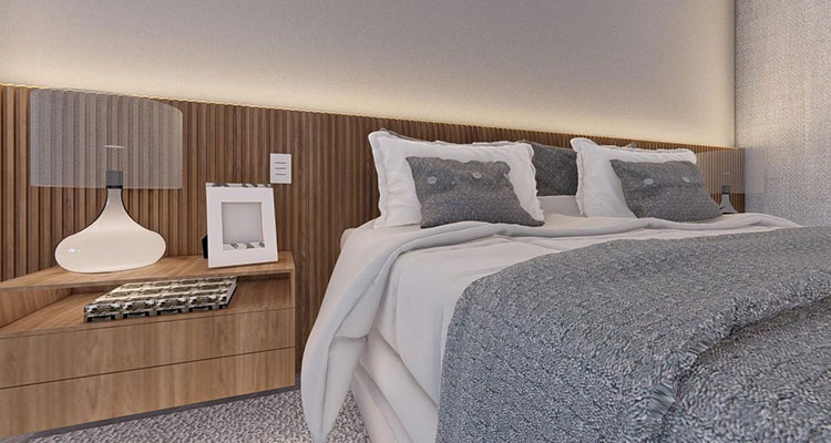 WPC interior wall panel for bedroom