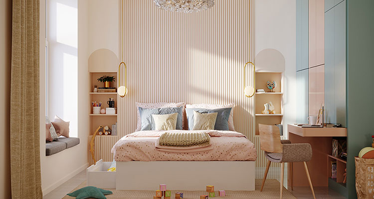 bedroom wall panel desigen