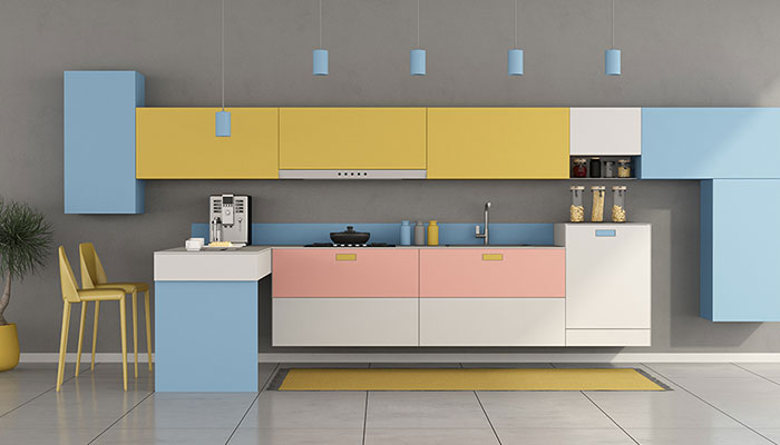 Light-Blue-and-Yellow-Kitchen-Decorating-Ideas