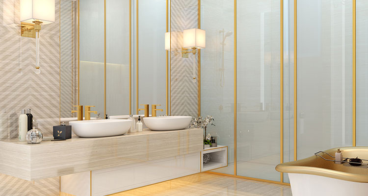 The unique yellow bathroom design ideas