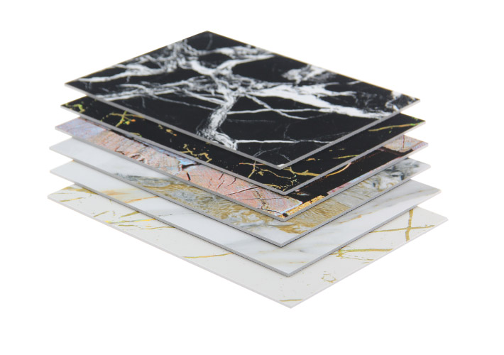 Wear Resistant Easy to Clean UV Marble Sheet