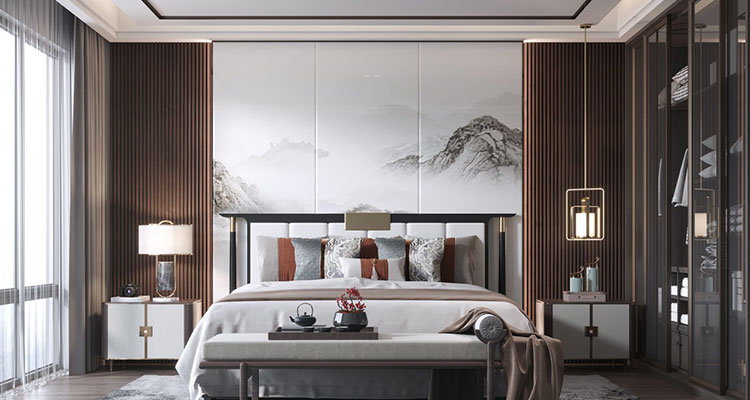 WPC wall panels and ceilings decorate the house